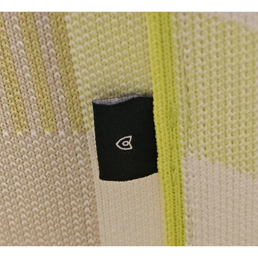 Rothy's The Lightweight Tote Bag in Citrus Gingham Plaid Neon Yellow - Picture 6 of 6
